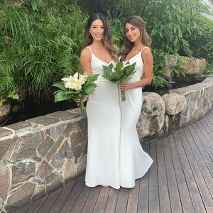 Infinite Glory White Maxi Dress lulus Small